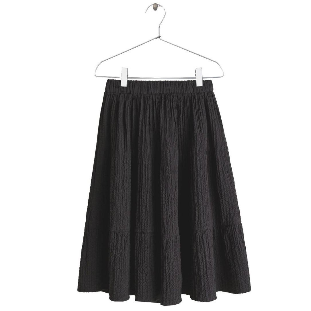 Crinkled Midi Skirt