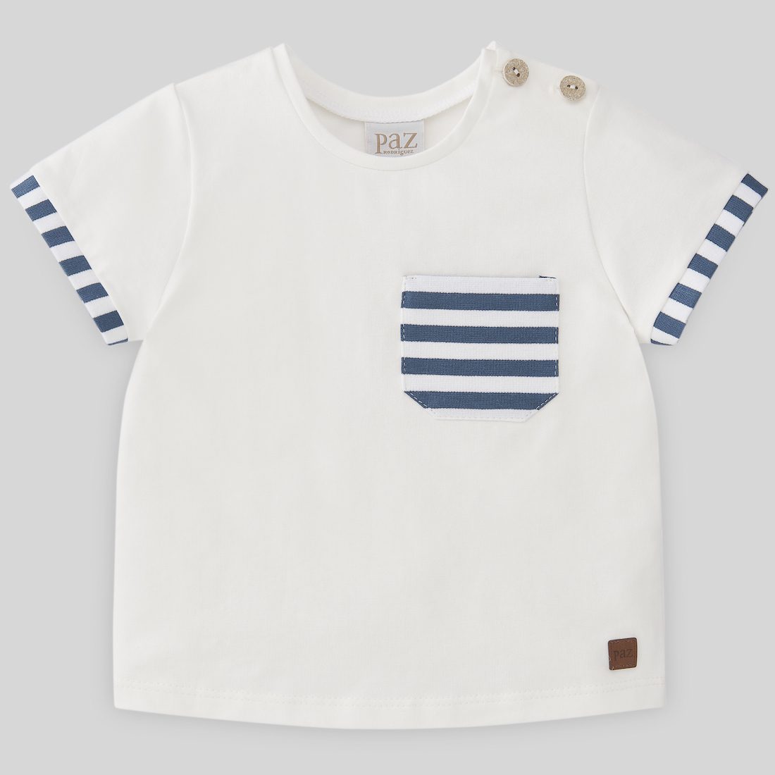 Cream Knit T-Shirt Solar & Shorts Set