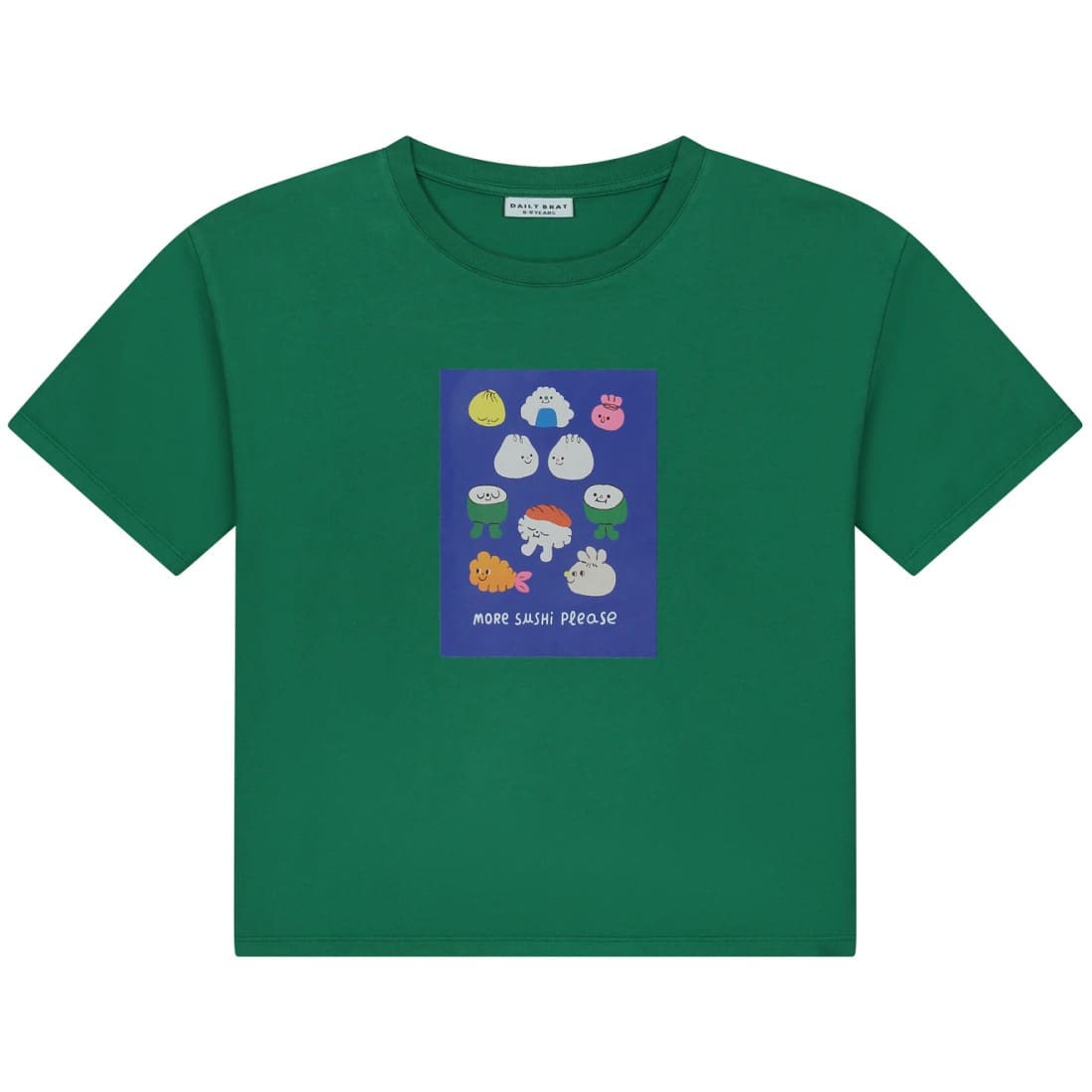 More Sushi Please Tshirt Summer green