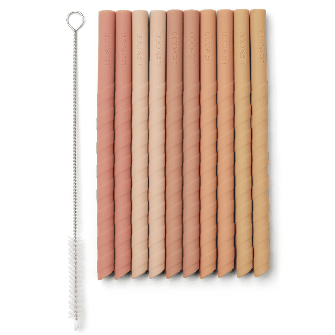 10 Pack Timoti Straw | Dark Rose Multi Mix