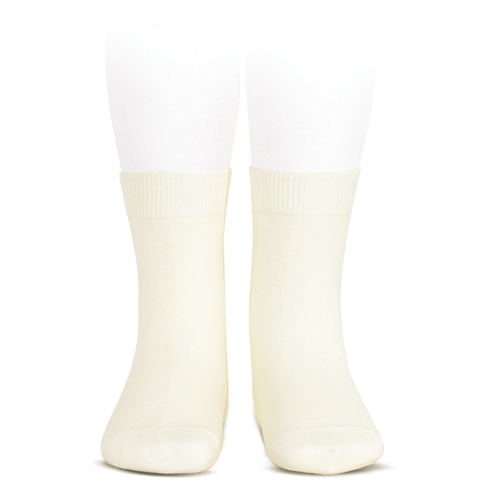 Plain Stitch Basic Short Socks | Beige (303)