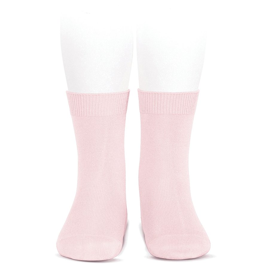 Plain Stitch Basic Short Socks | Pink (500)