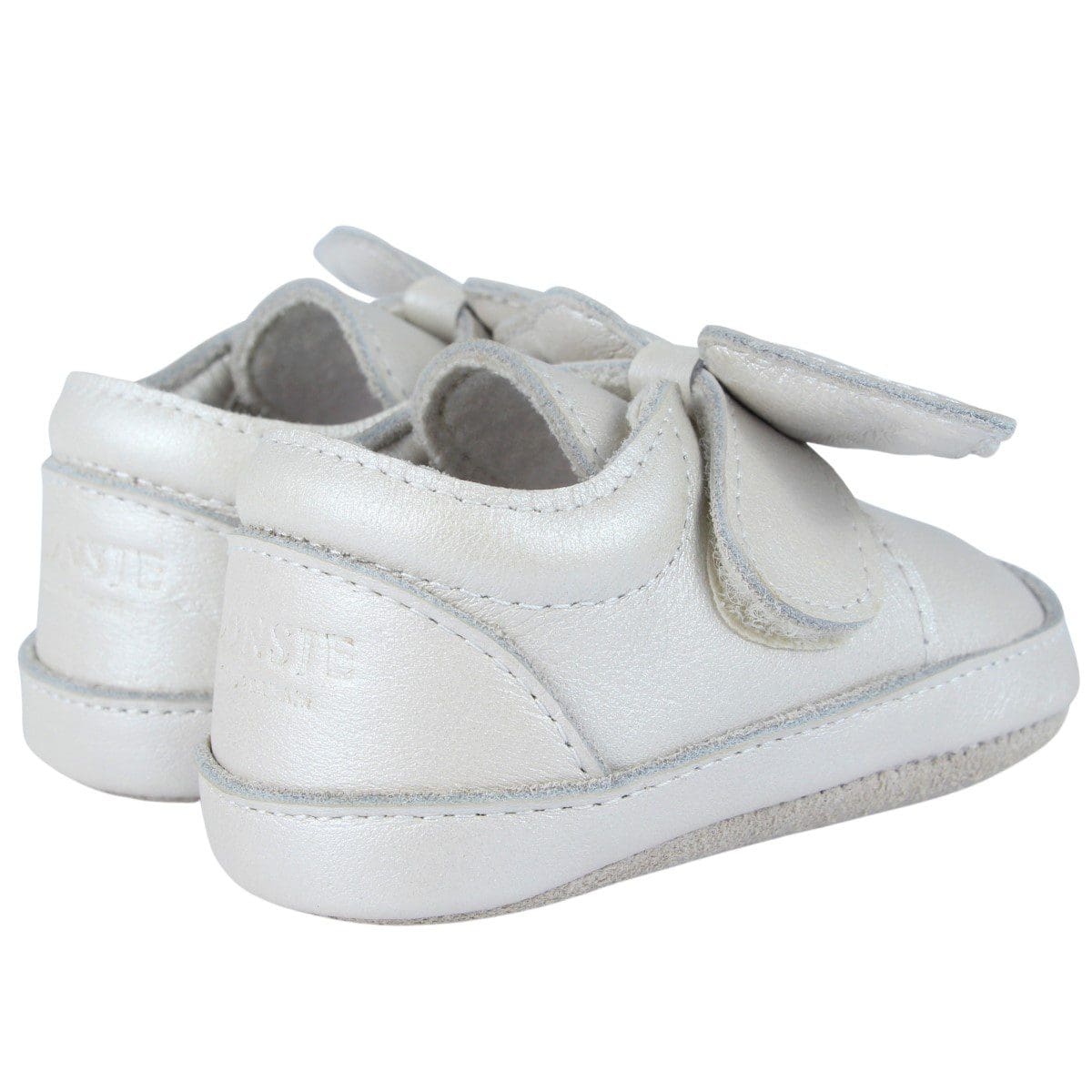 Sela | Off White Metallic Leather