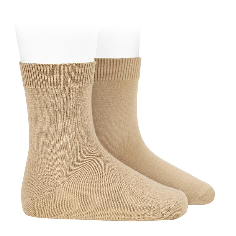 1219/4 Merino Wool Blend Short Socks | Beige 935
