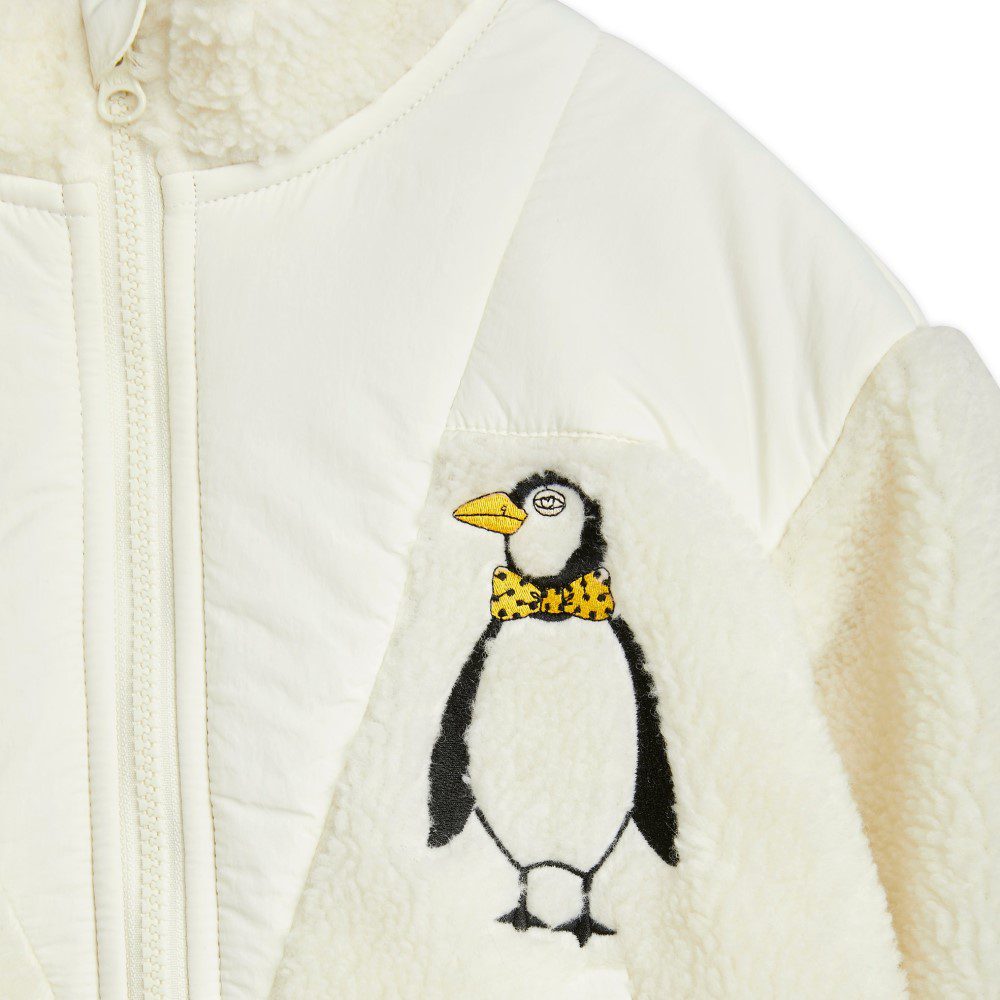 Penguin Pile Zip Jacket White