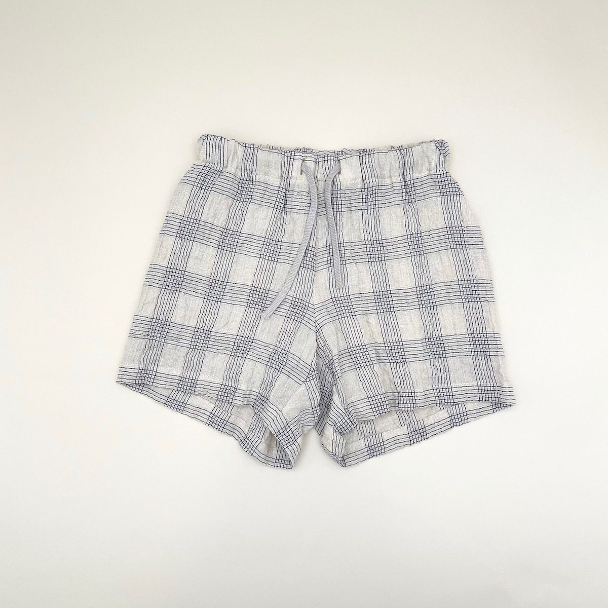 Organic Cotton Big Tee & Linen Check Shorts
