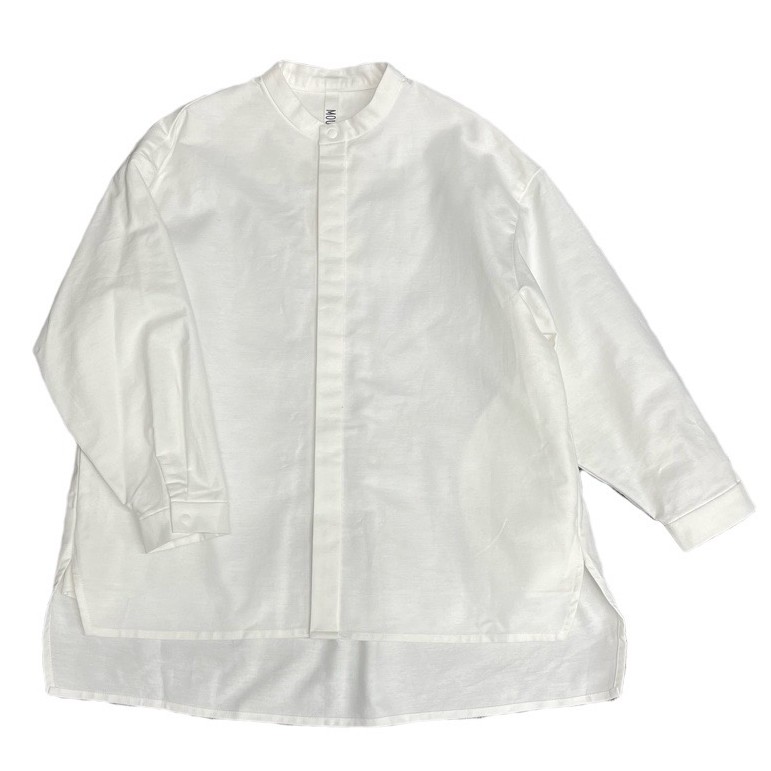 Oxford No Collar Shirt