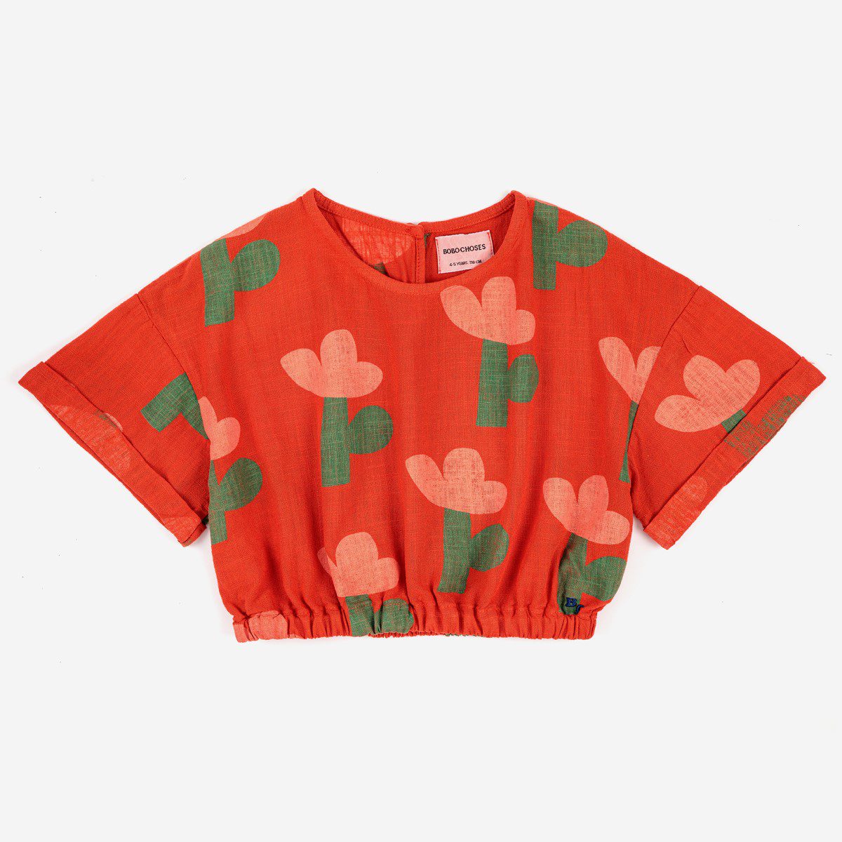 Sea Flower All Over Woven Short Sleeve Top & Skirt