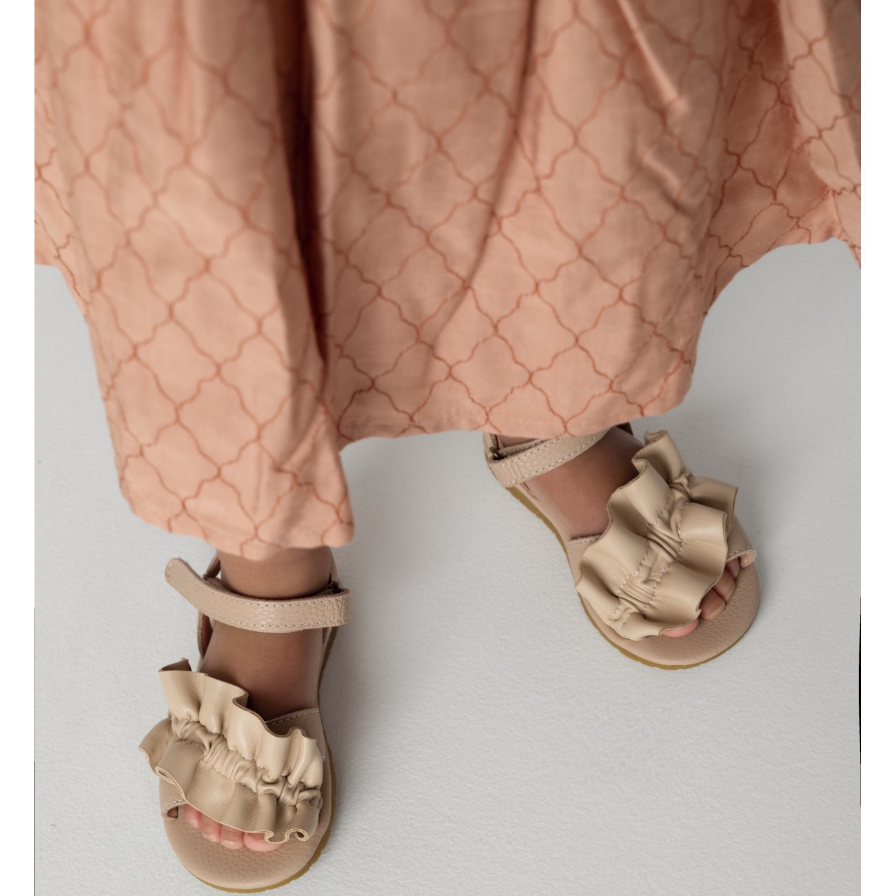 Fine Sandals | Light Rose Leather