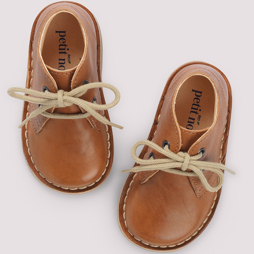 Desert Boot With Lace Cognac