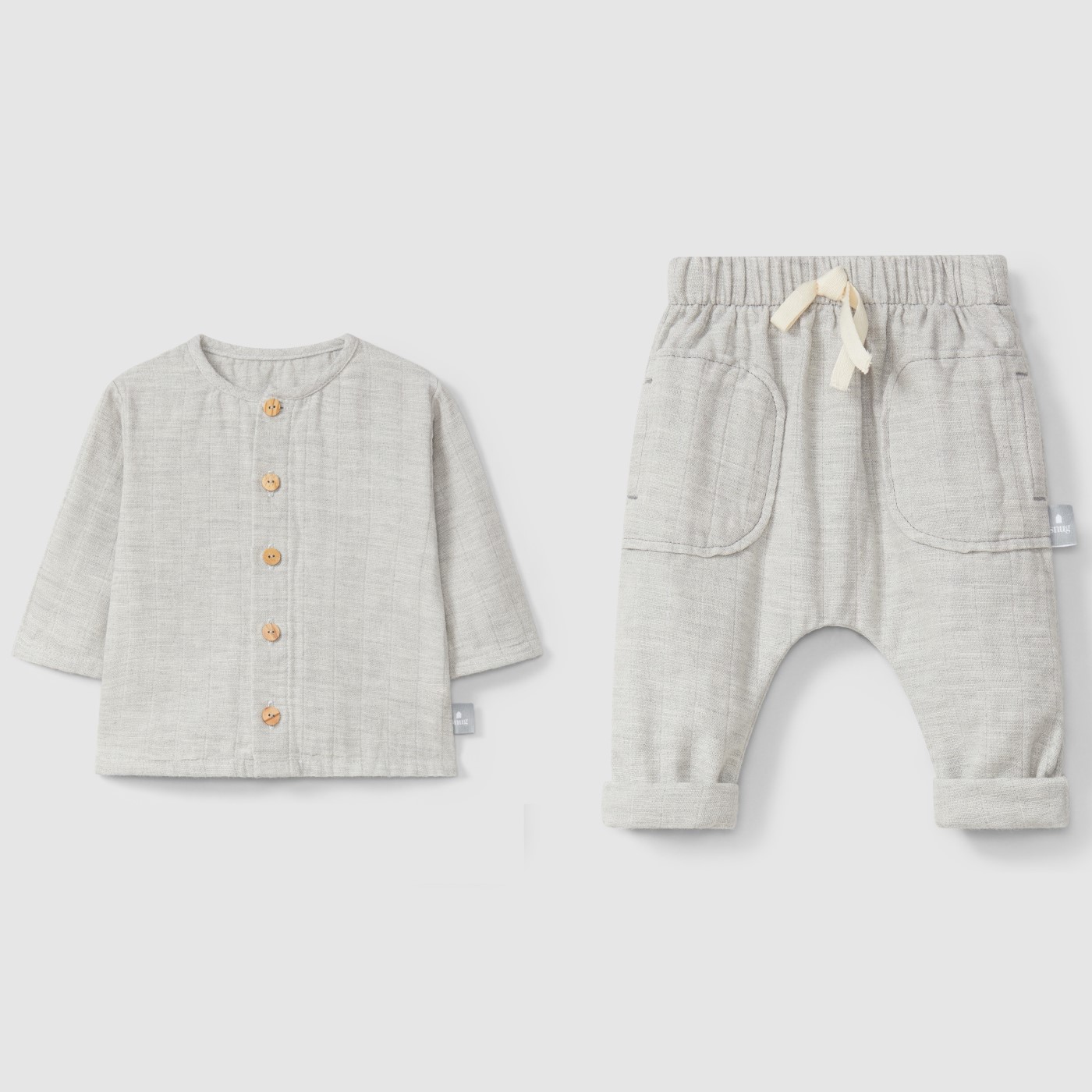 Triple Gauze Shirt & Pants | Grey
