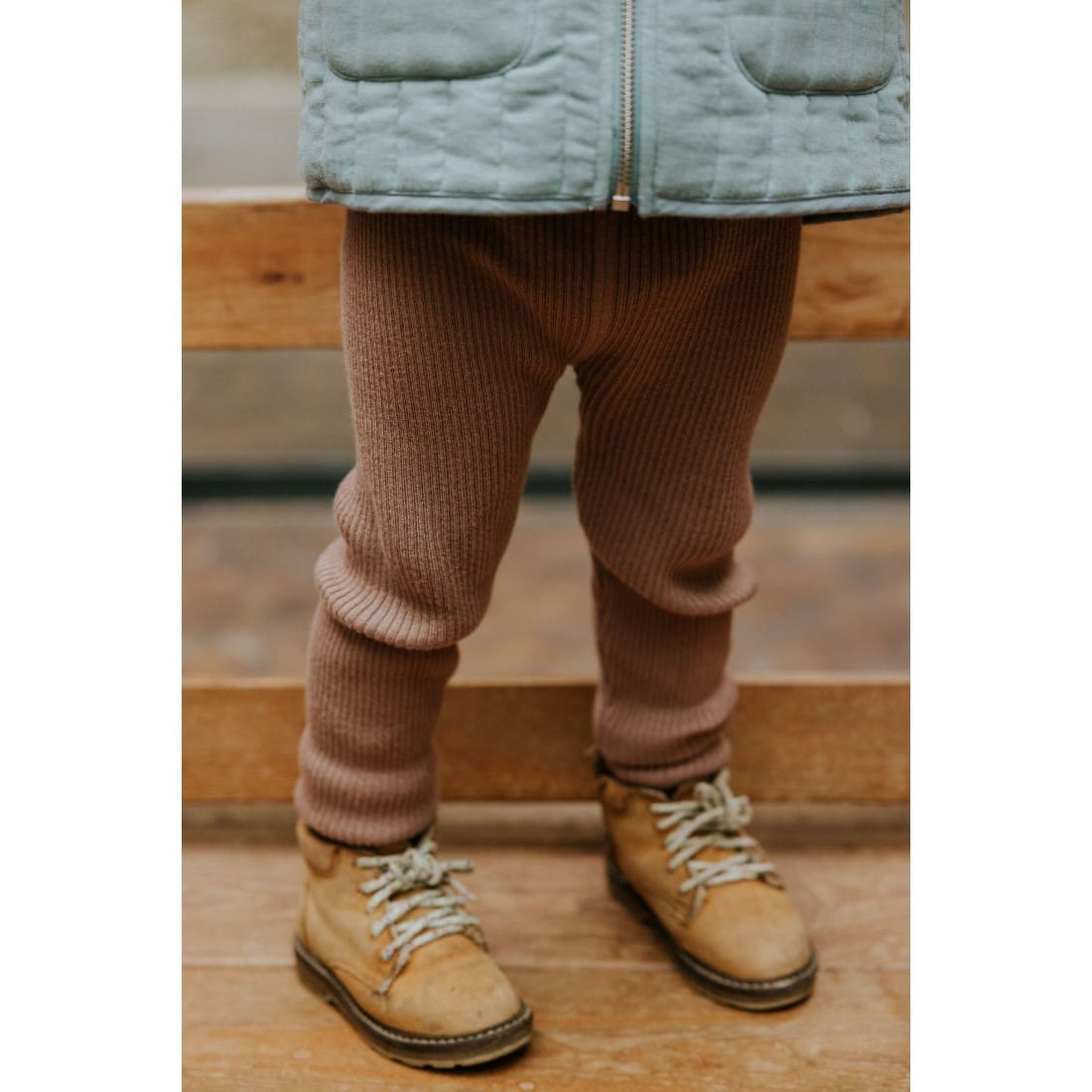 Knitted Leggings Big Rib | MIST