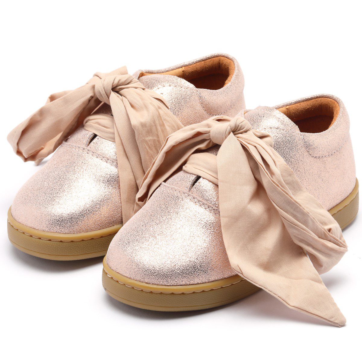 Emilia Organza | Powder Metallic Leather