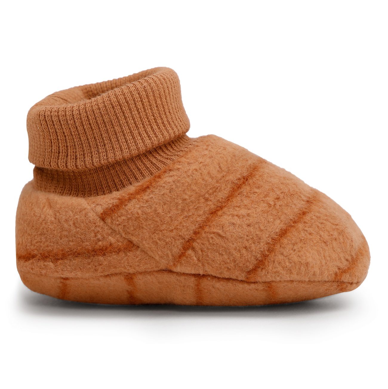 Teddy Baby Booties | Clay Stripes