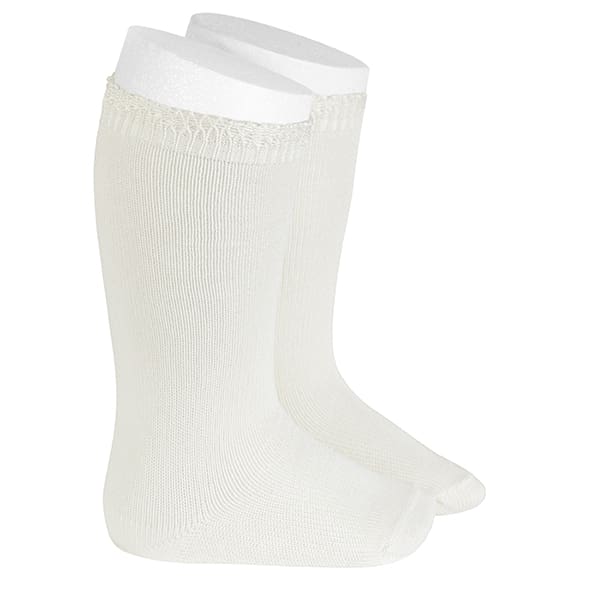 2362/2 Knee High Socks W/ Openwork Cuff | 202 Cream