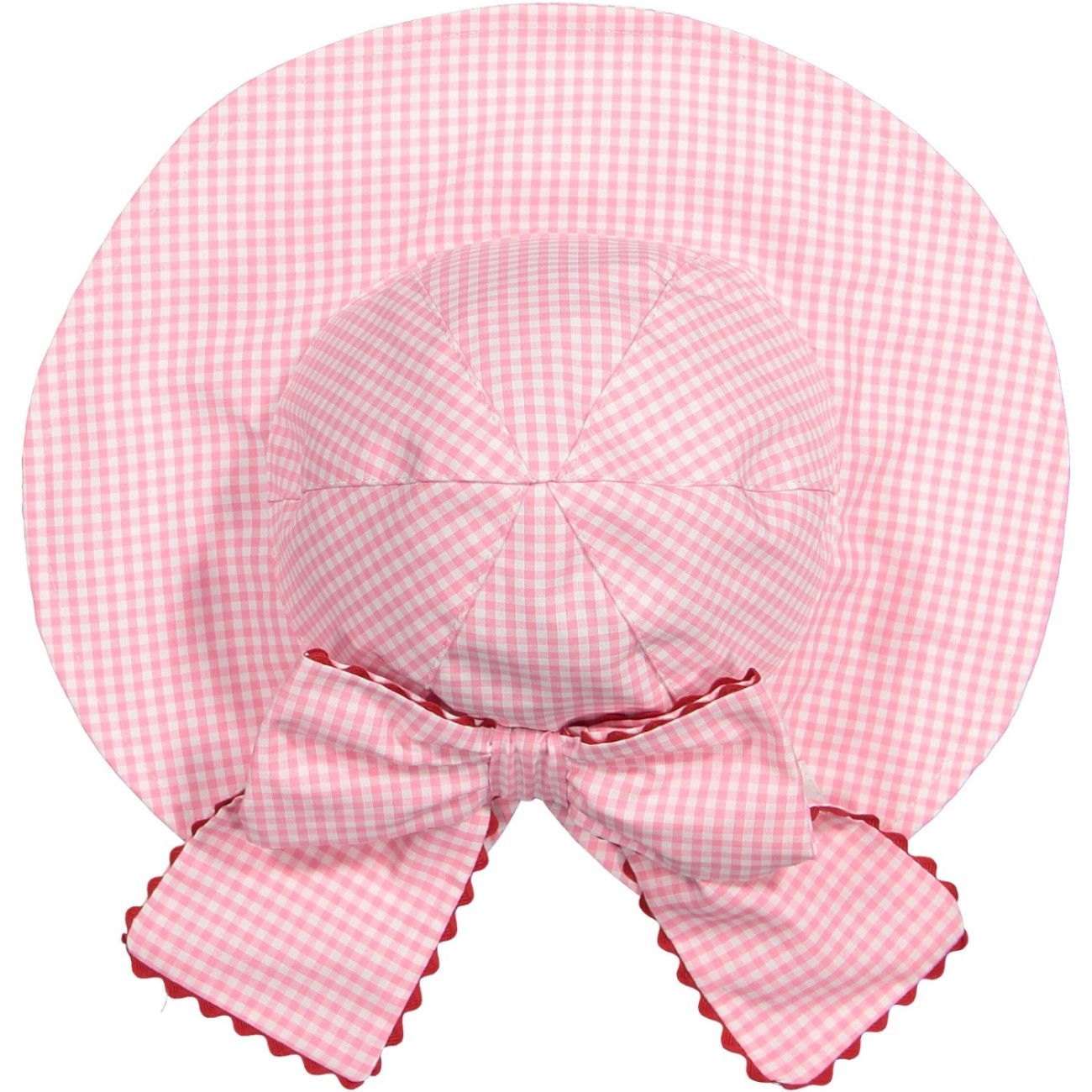 Gingham Mix Pink Sunny Hat