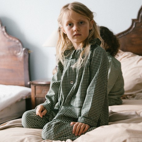 Pajama Frill Set | Green Check