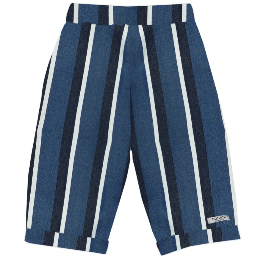 Mink Trousers Vintage Blue White Striped