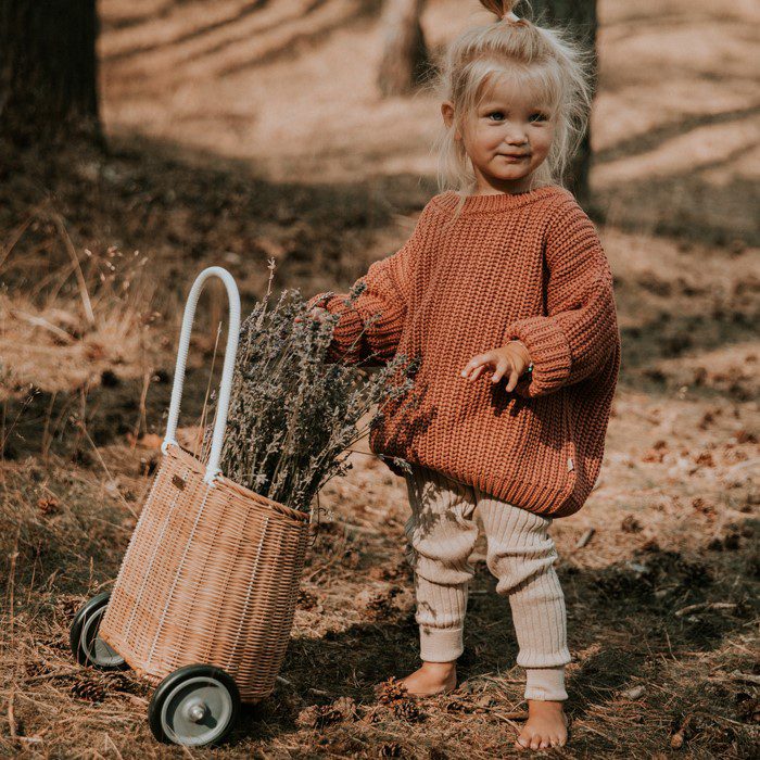 Knitted Leggings Big Rib | MOON