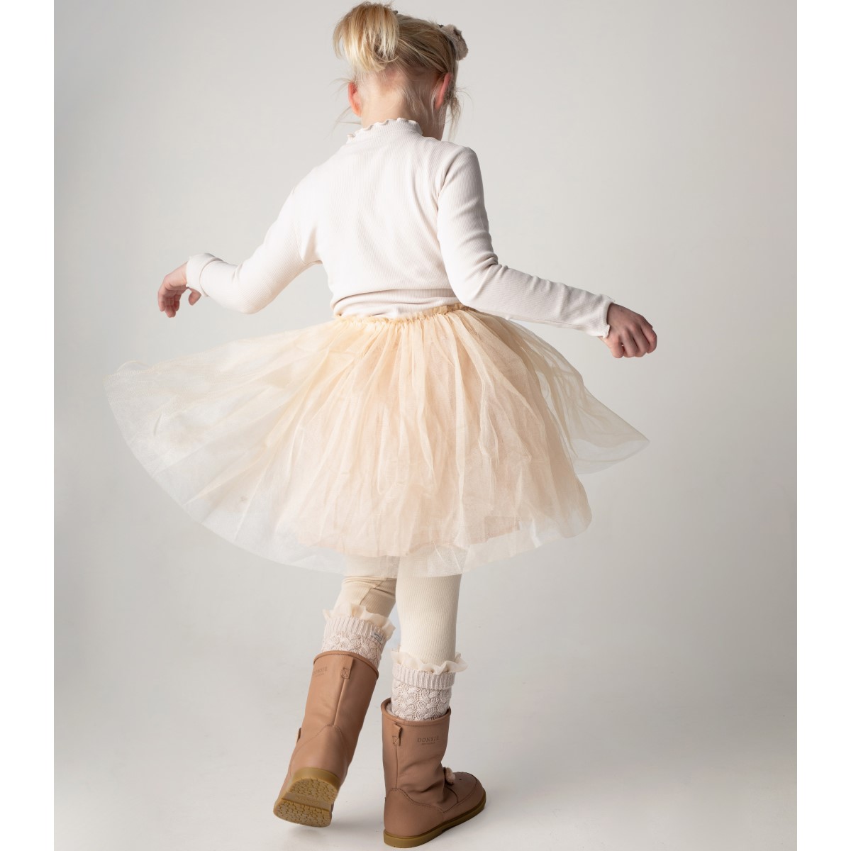 Pien Skirt | Off White Metallic