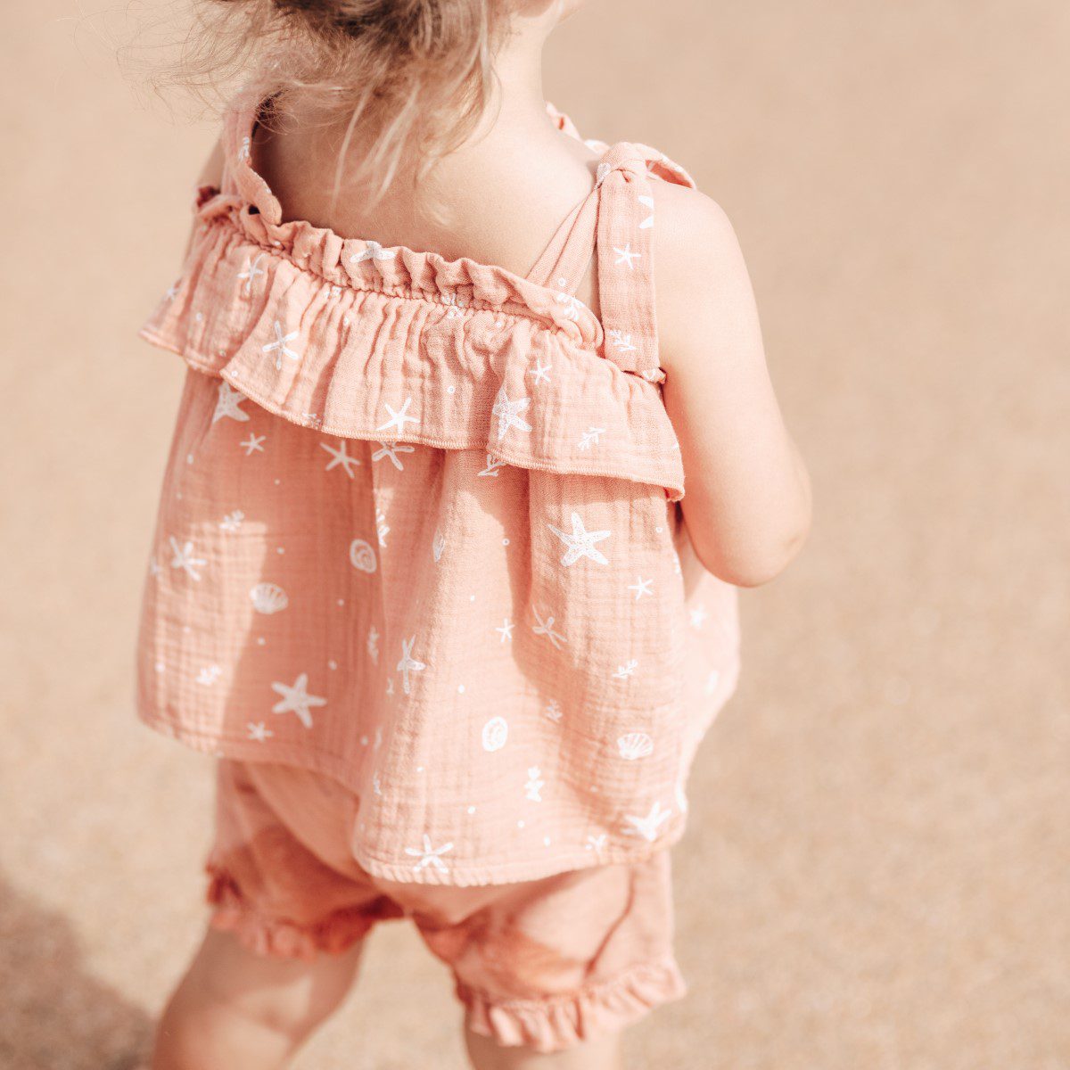 Ocean Blouse & Tossa Shorts | Coral