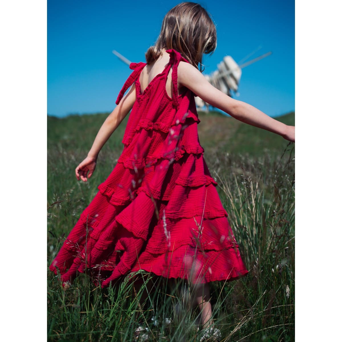 Ruffle Galore Dress Romance Red