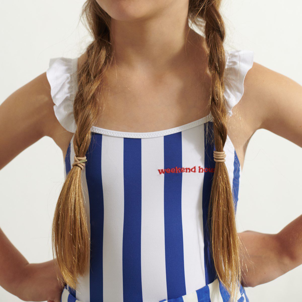 Stripes Swimsuit | Blue & White
