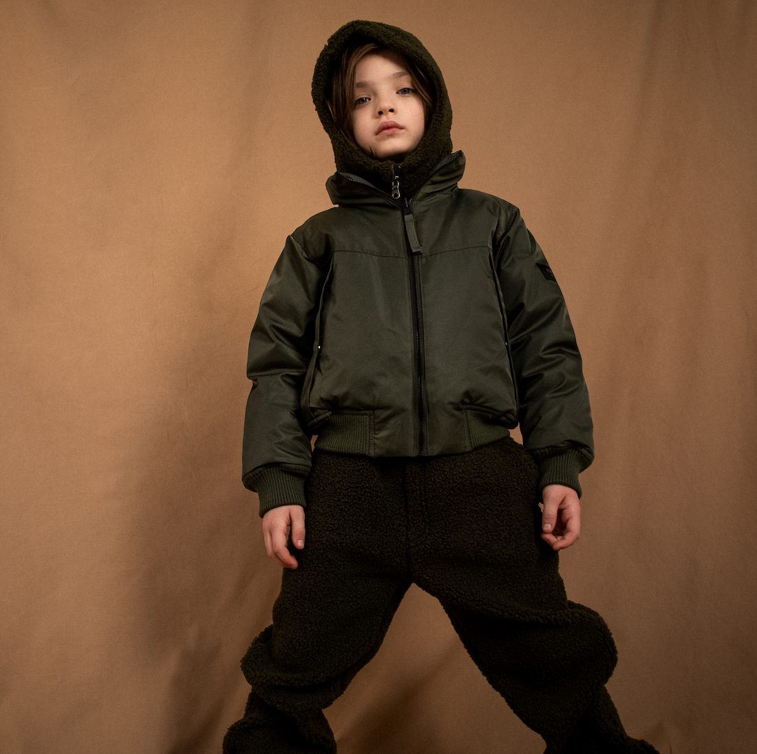 Snowflight Dark Khaki REVERSIBLE Down Jacket