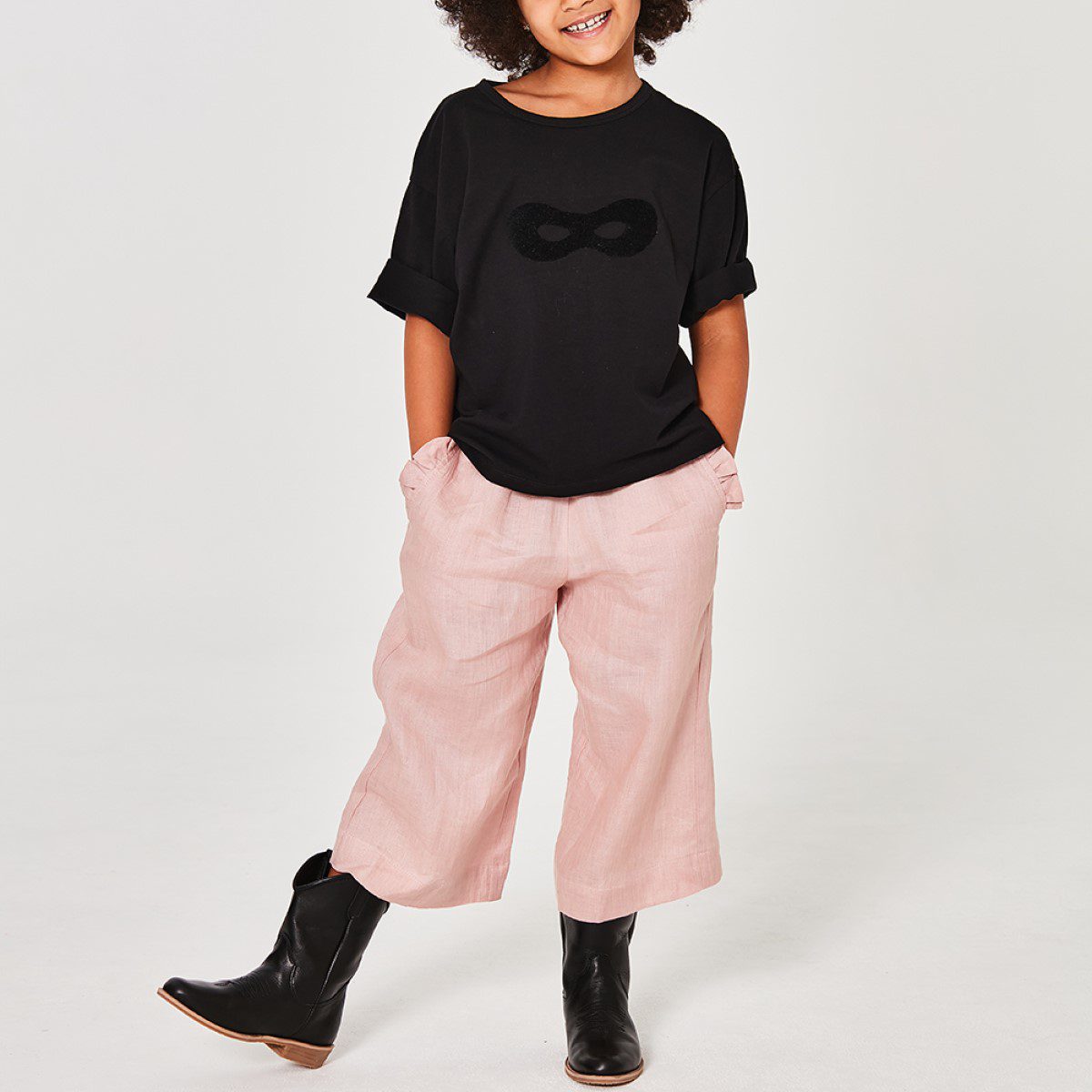 Jersey Superhero T-Shirt | Black