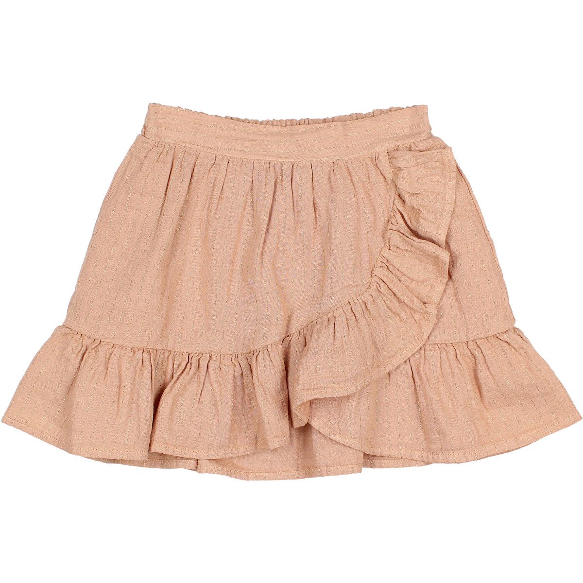 Fall Blouse & Latte Lurex Skirt