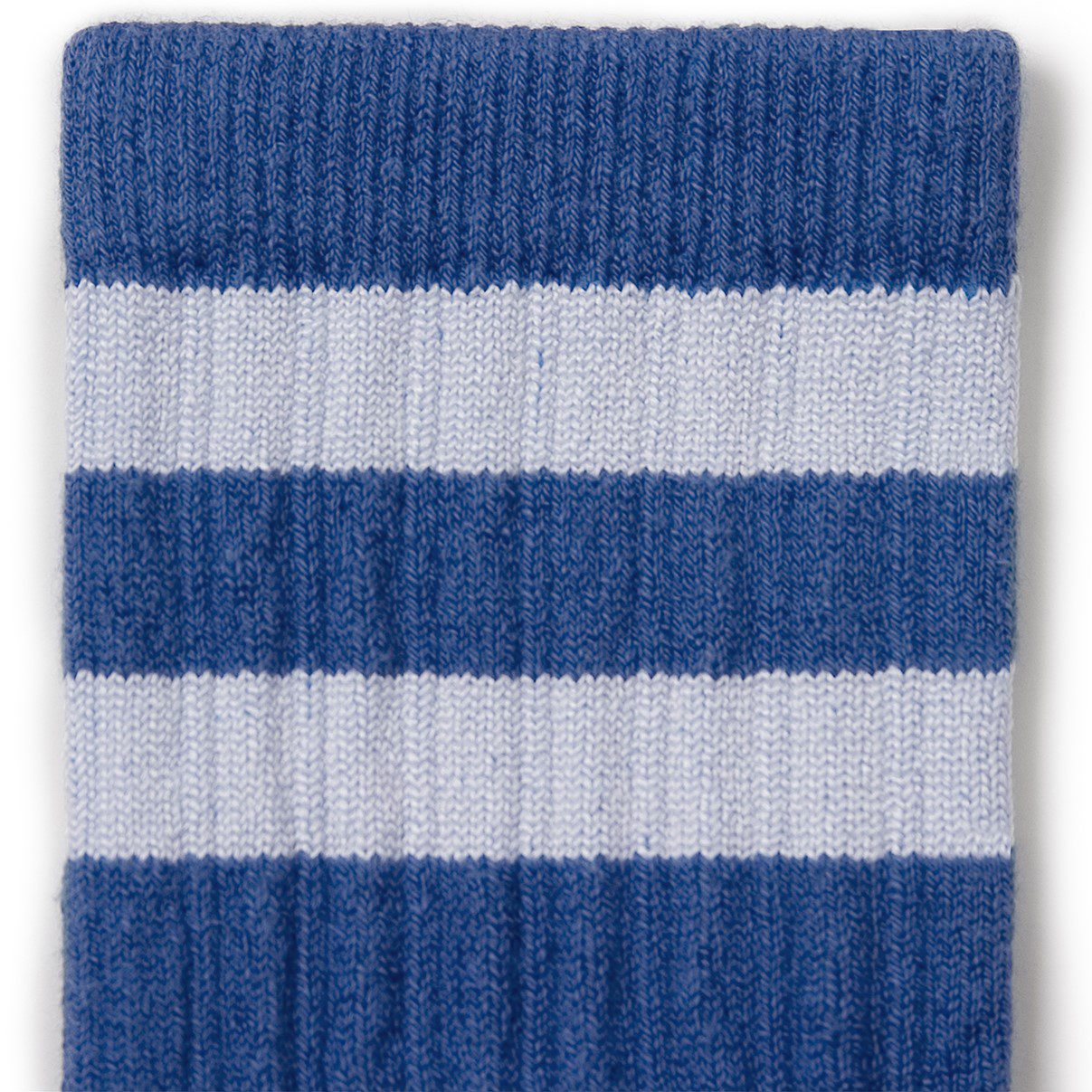Nico Ribbed Varsity Crew Socks | Bleu Saphir