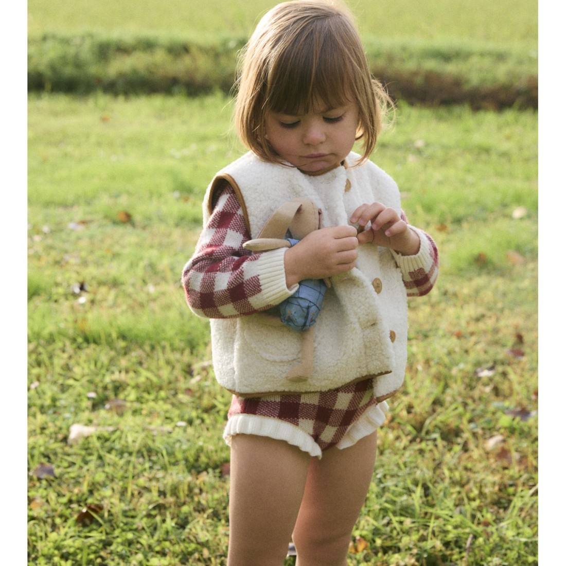 Gingham Russet Straps Bloomer