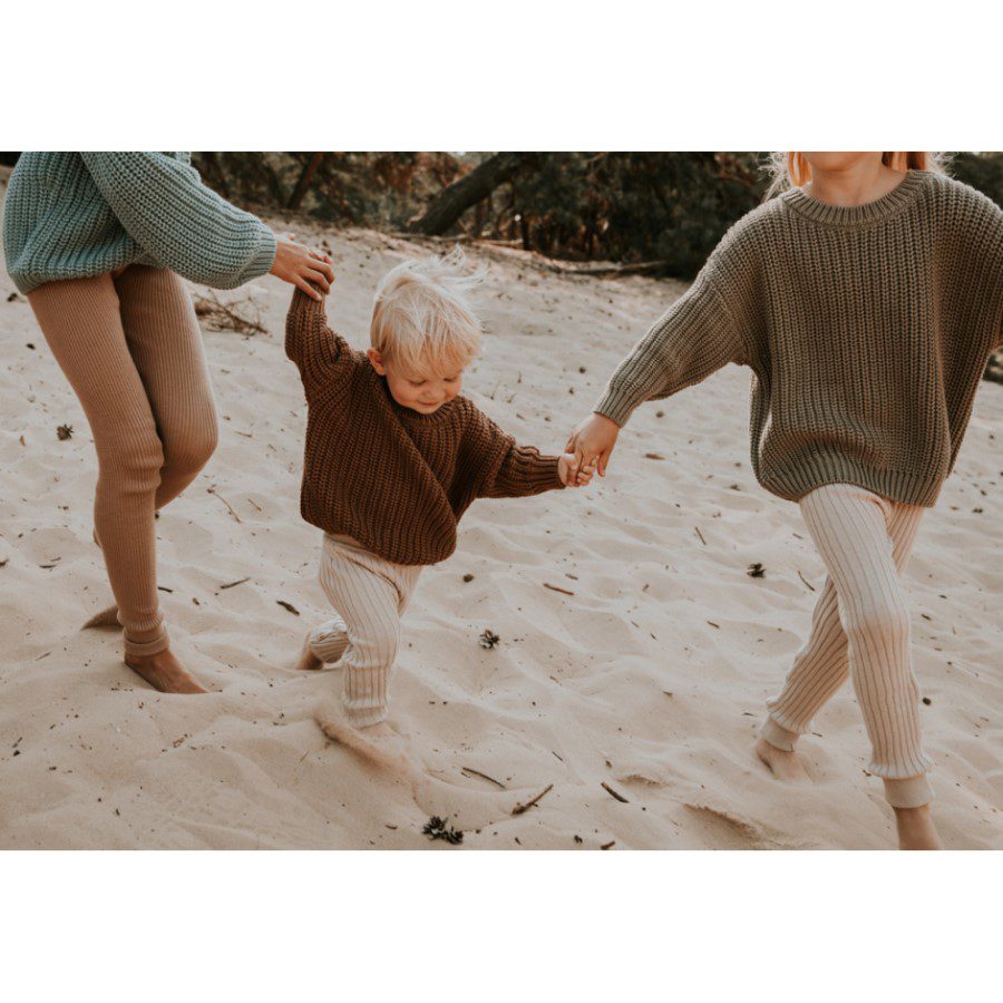 Knitted Leggings Big Rib | MOON
