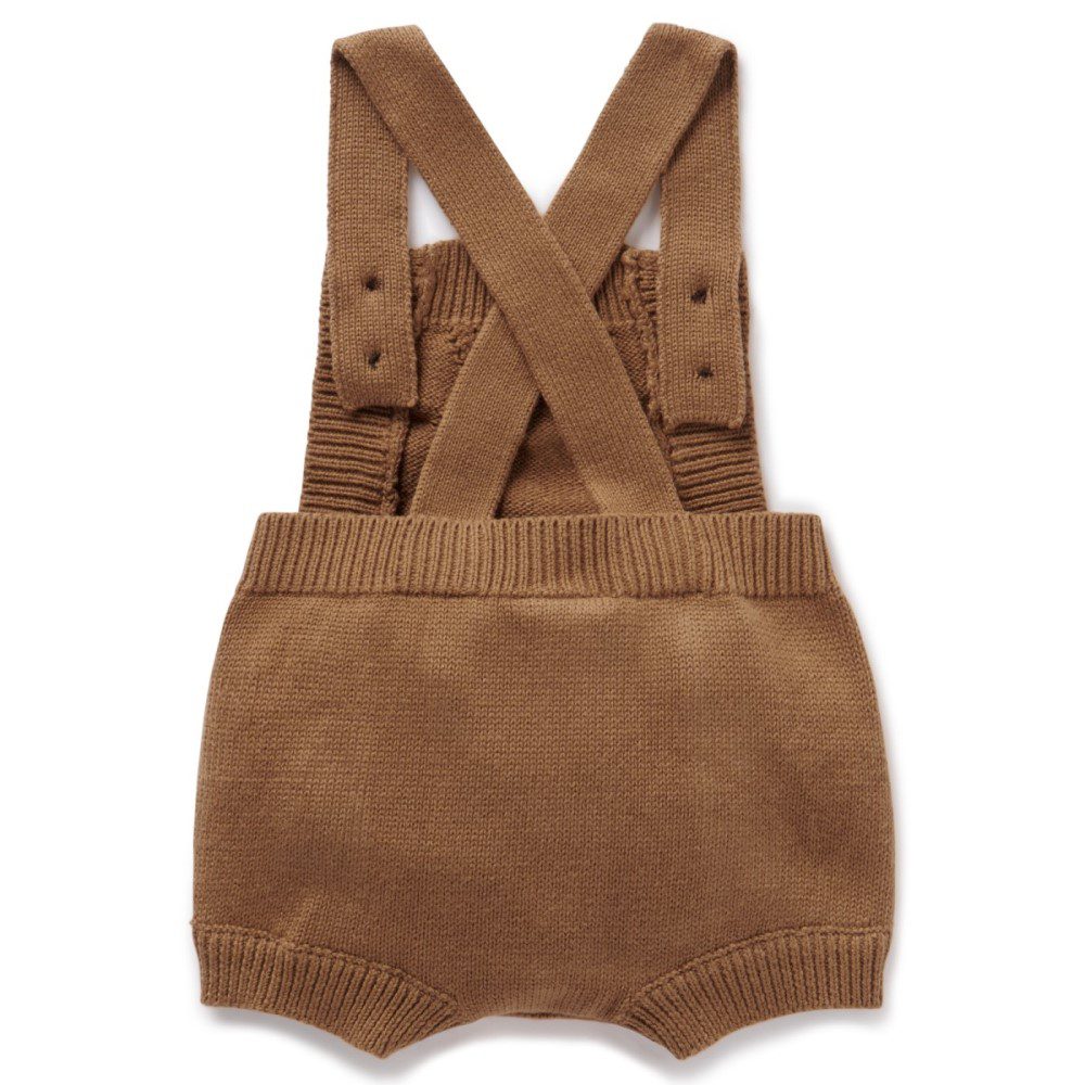 Brown Knit Romper