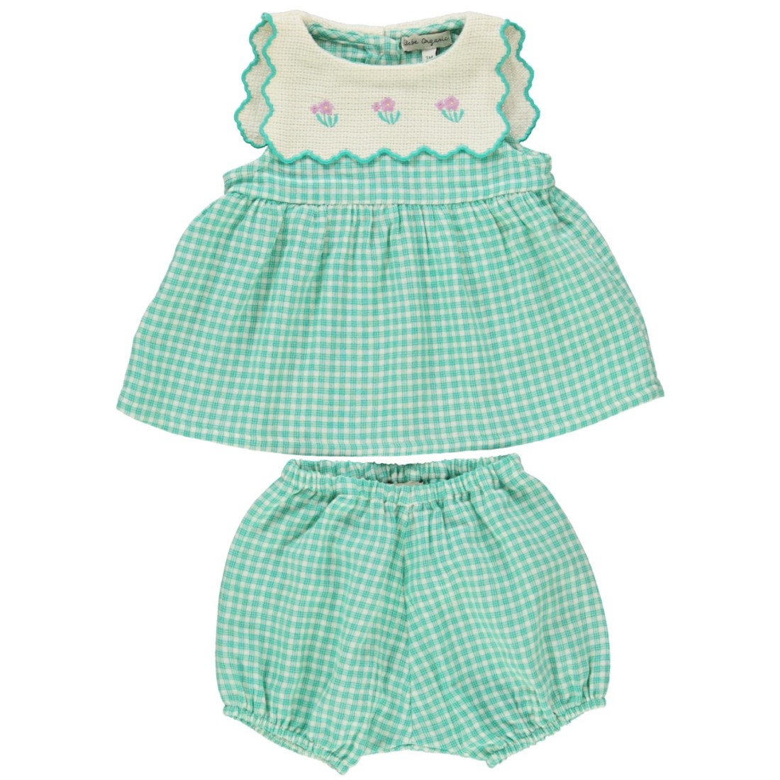 Amber Baby Dress | Mediterranean Check