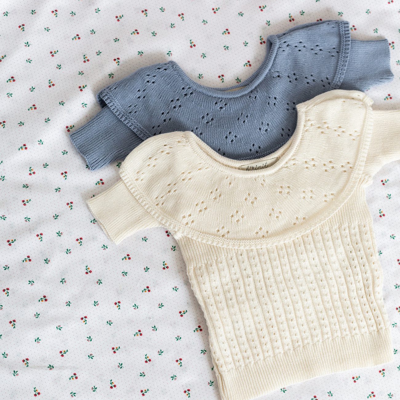 Blue Ruffle Sweater