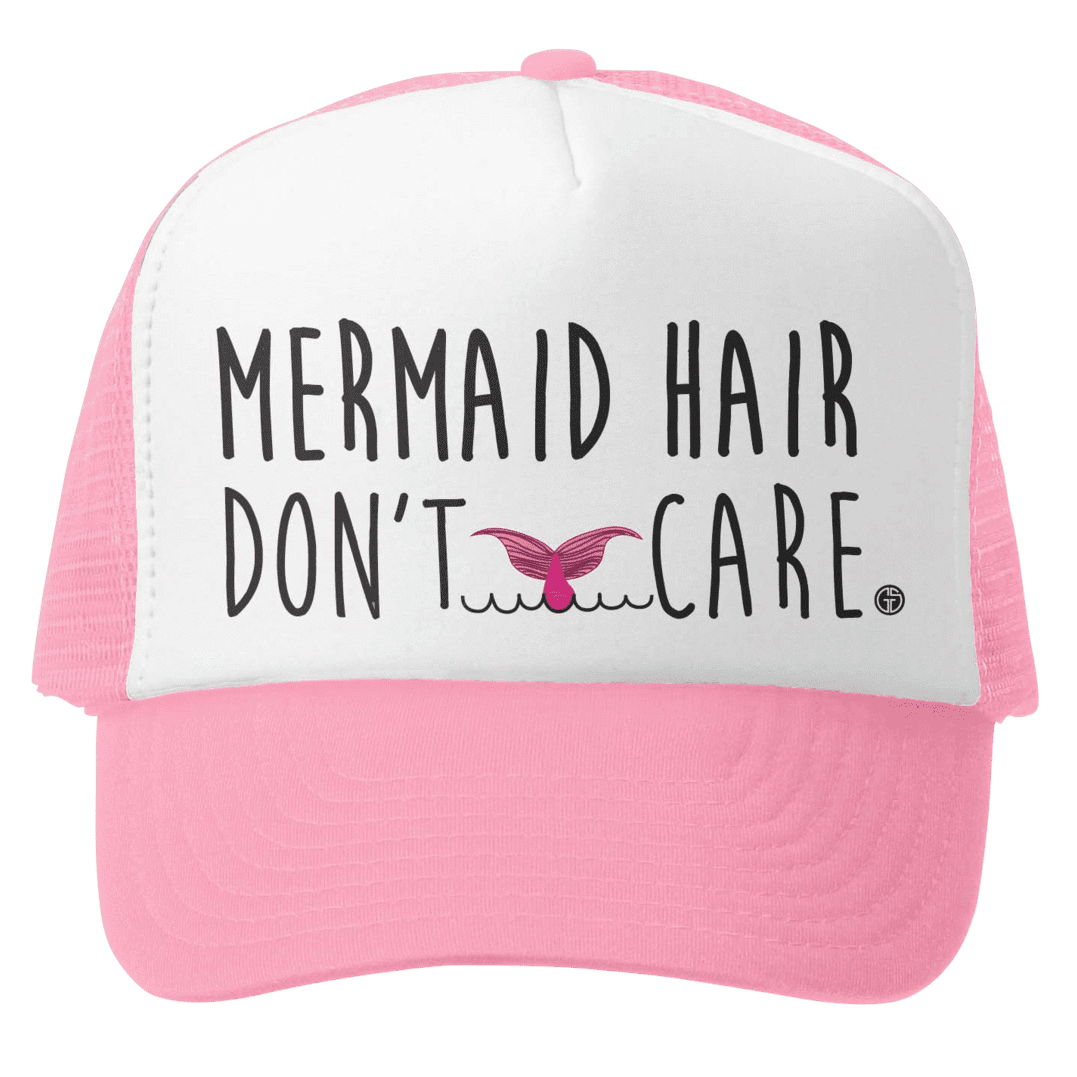 Black Mermaid Hair Don't Care Hat