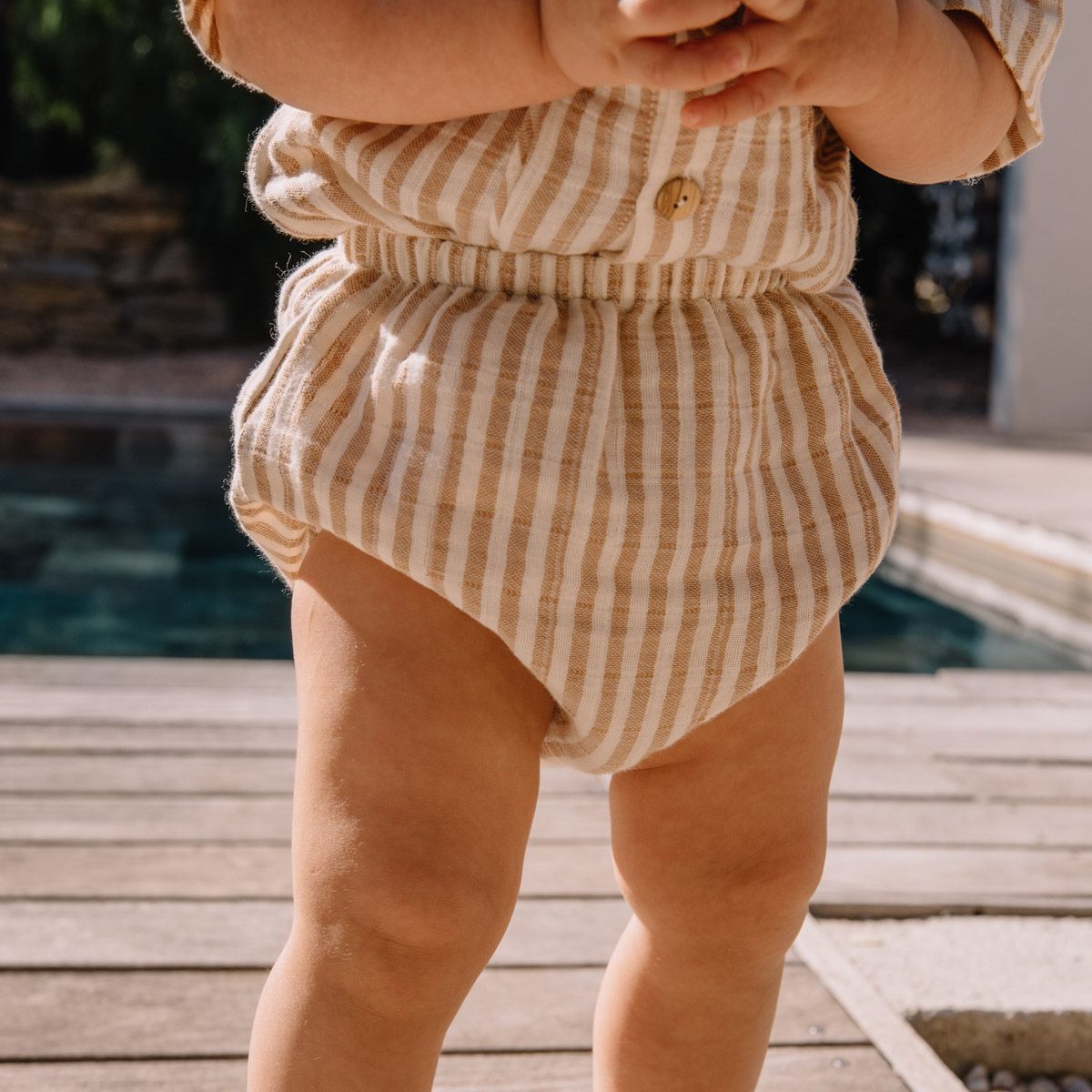 Thelme Shirt & Ami Bloomers | Biscuit Stripes