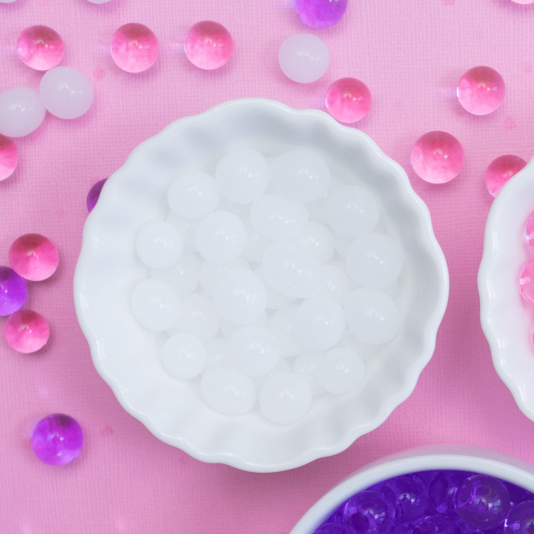Colour Water Beads | 10g - Approx 500 water beads | White