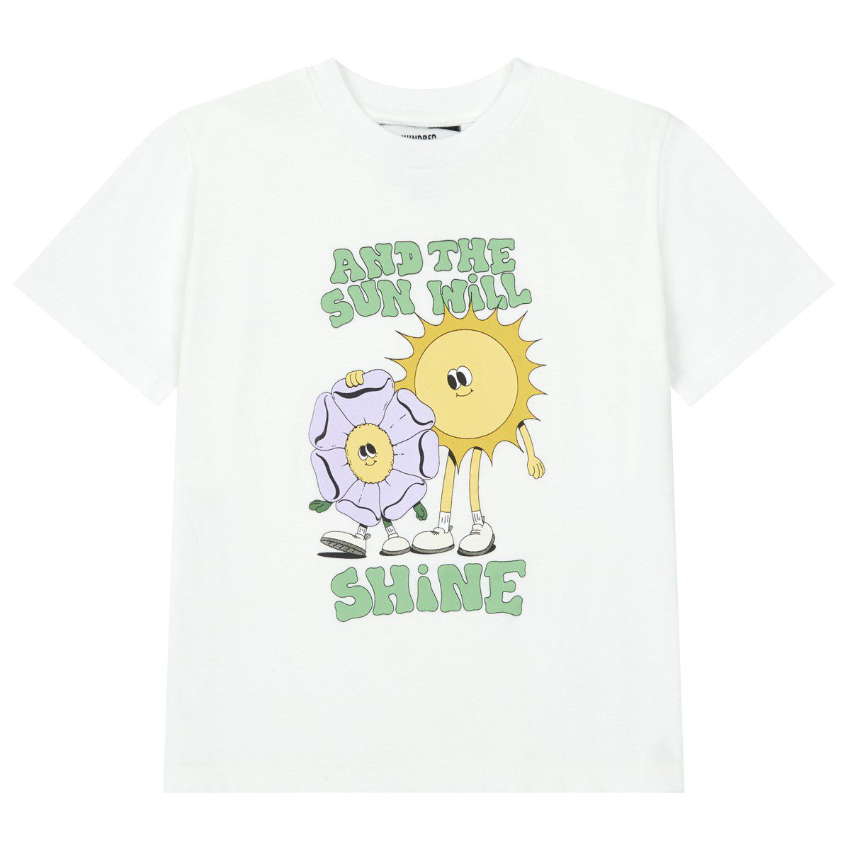 Sunshine Lauren Martin T-Shirt & Terry Cloth Shorts | Off White/Papaye