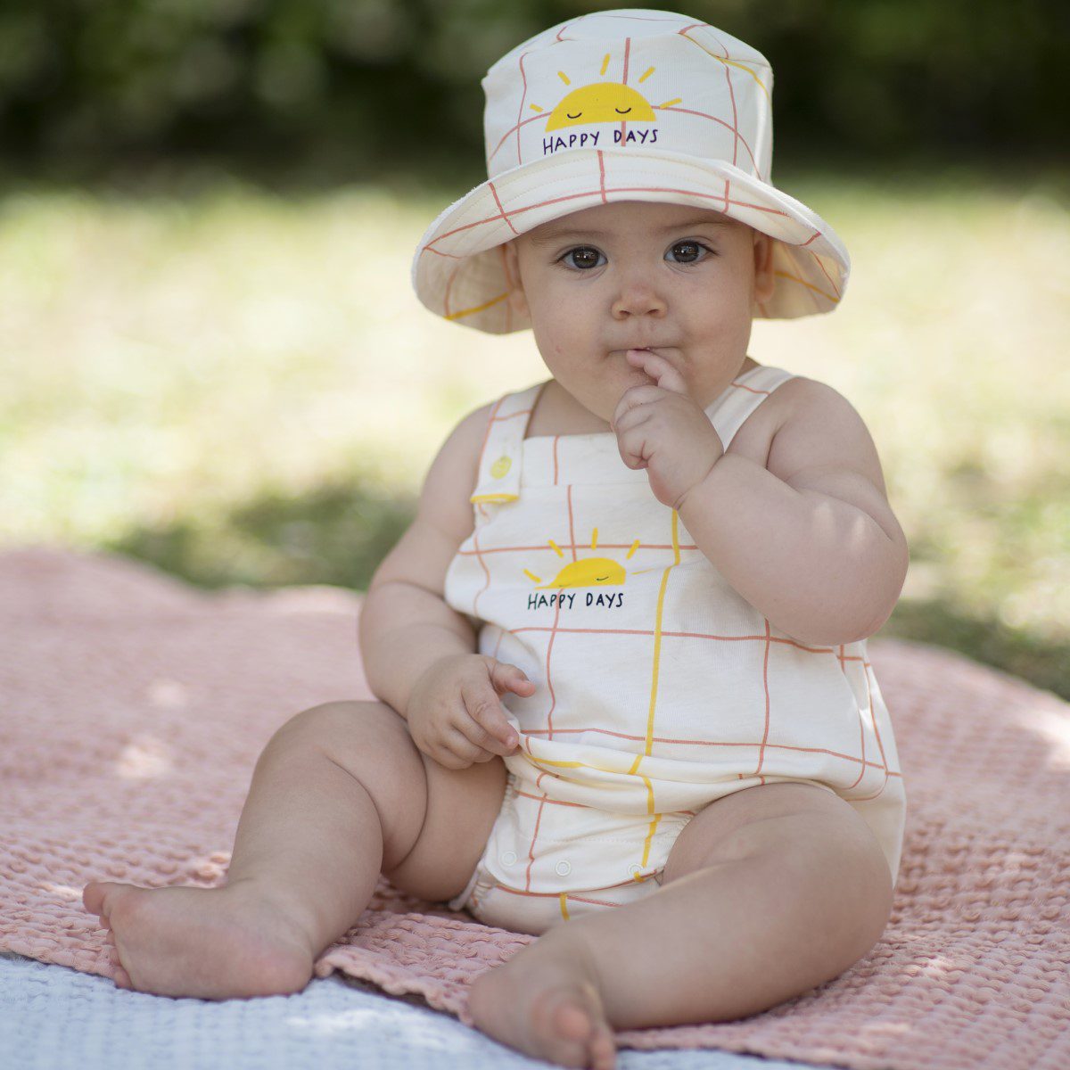 Grid Summer Hat