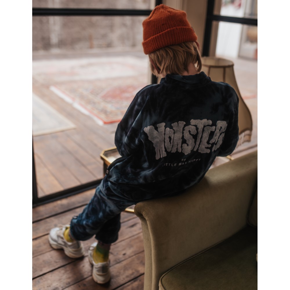 MONSTERS Tie Dye Zip Jacket | Blue