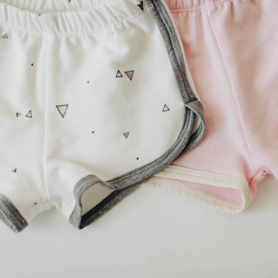 Drop Shoulder Sweatshirt & Track Shorts | Light Pink