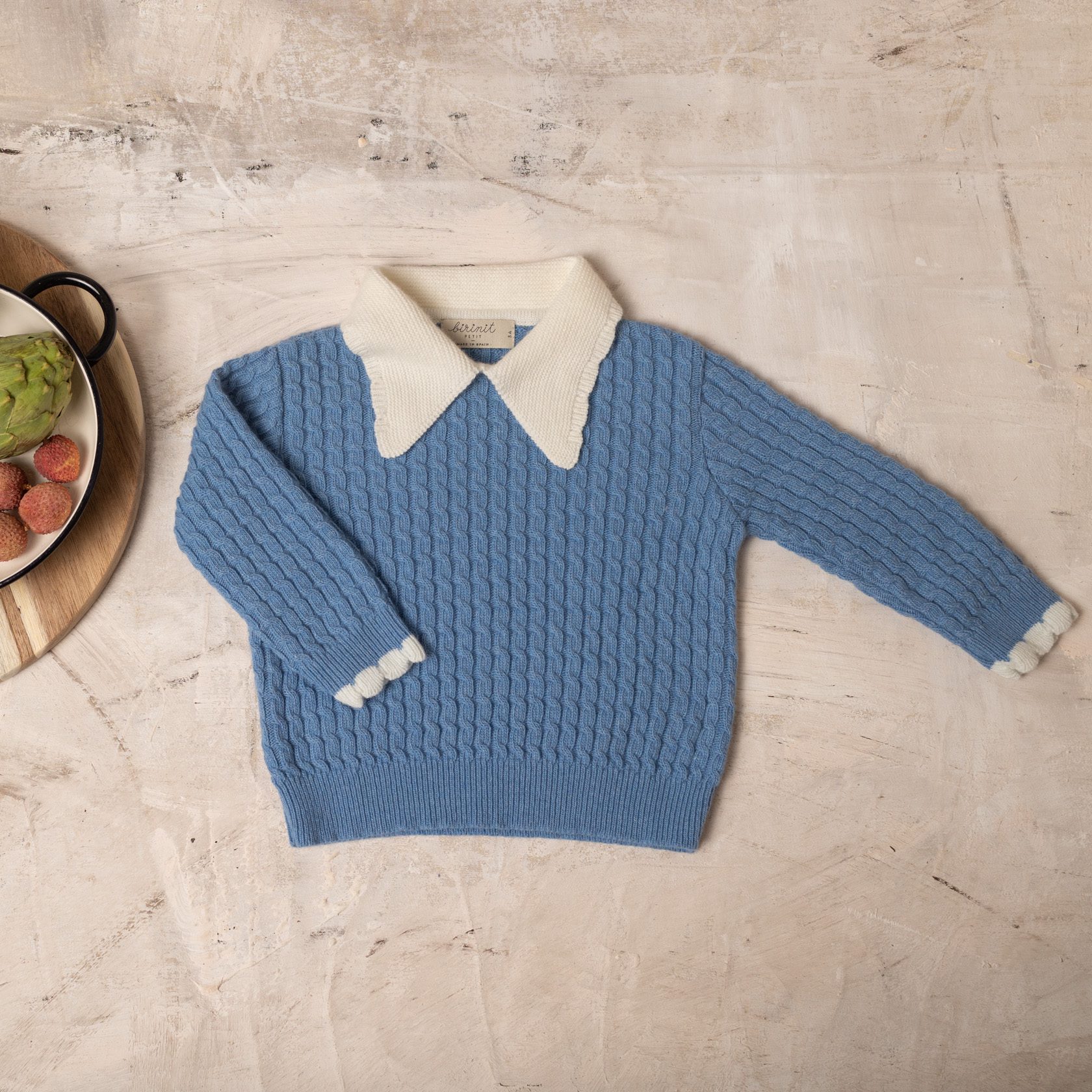 V Neck Blue Sweater