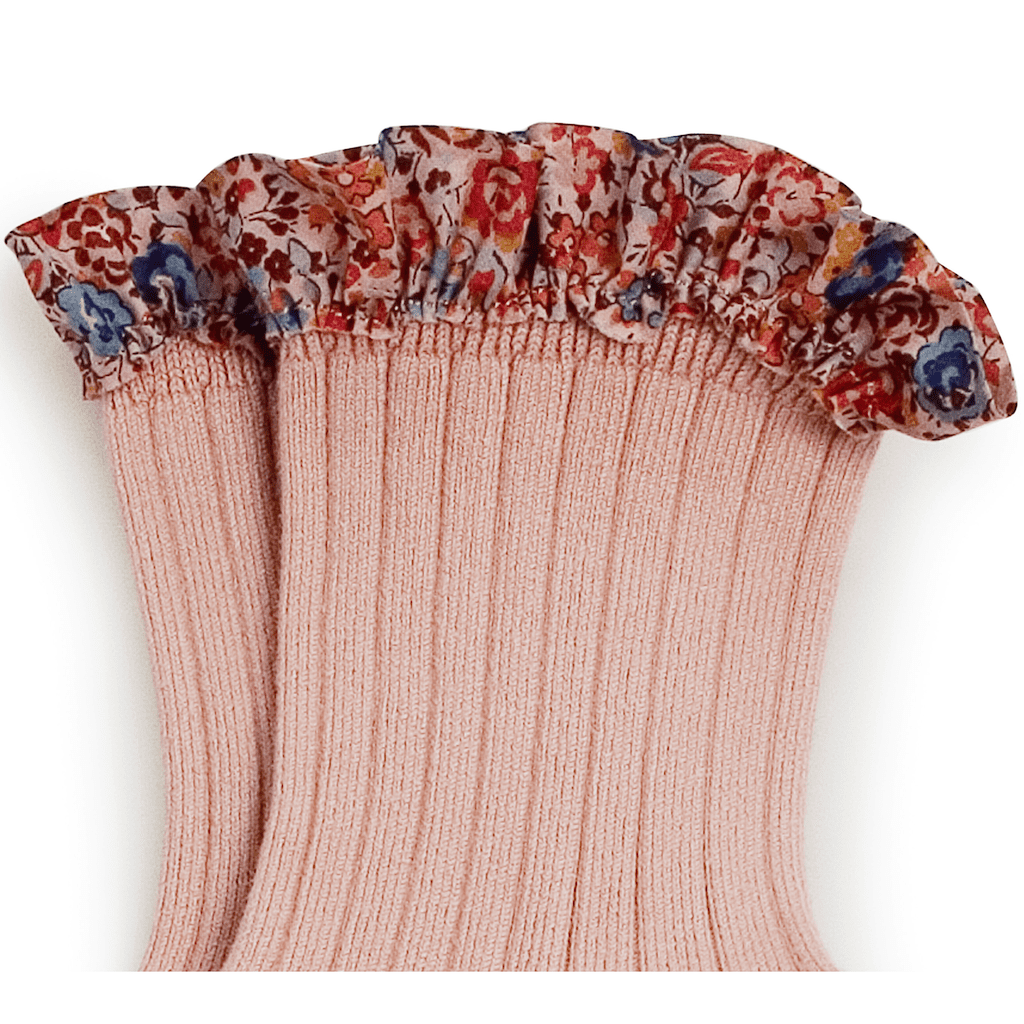 Elizabeth Liberty Ruffle Socks | Rose