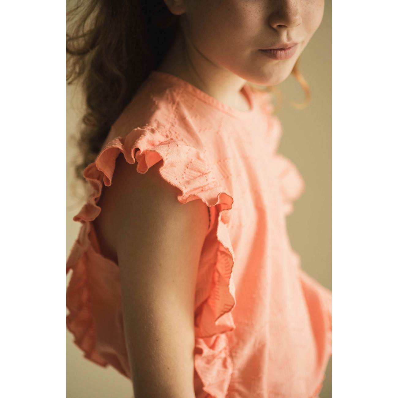 Faye Top & Elle Skirt | Light Coral Orange
