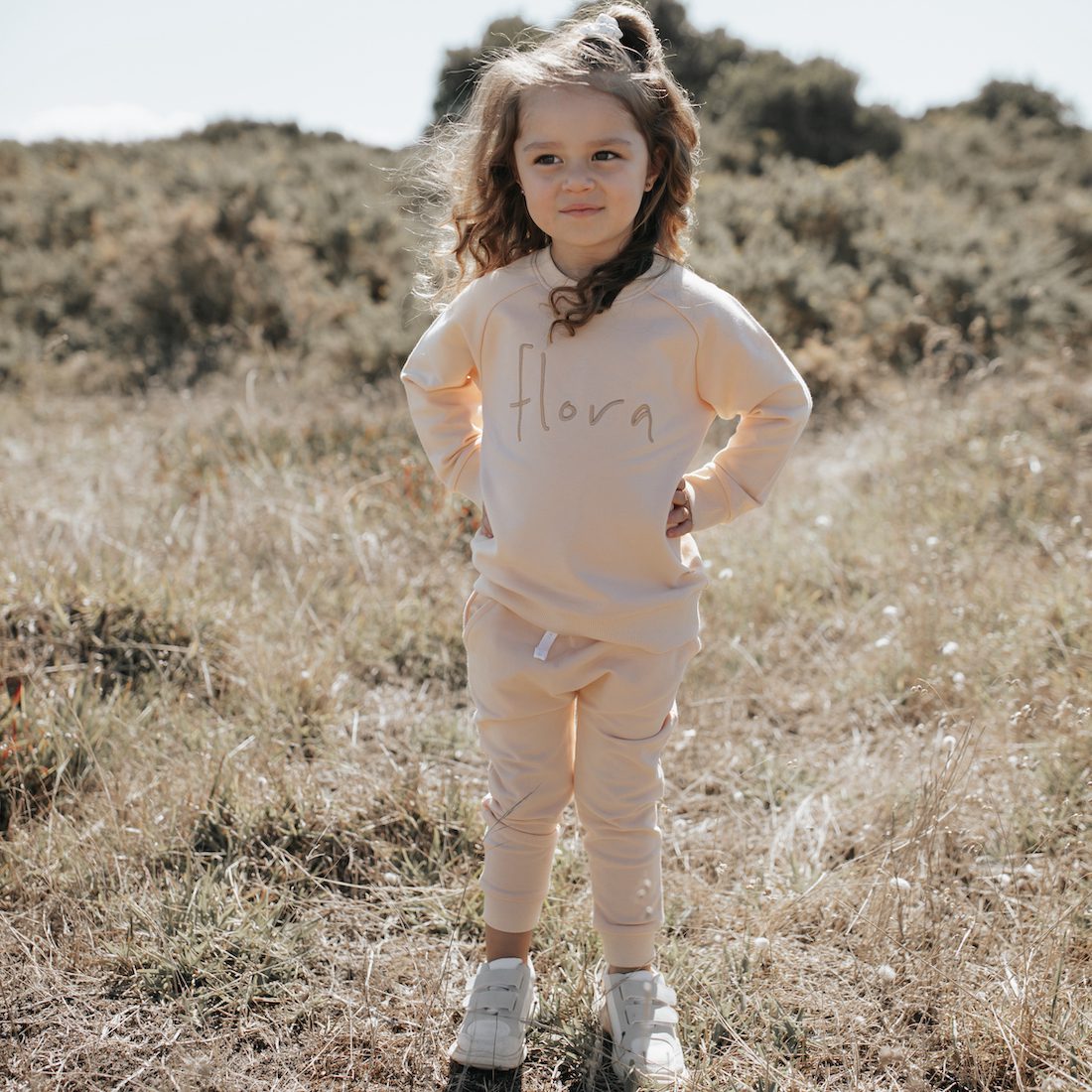 Flora Sweatshirt & Morgan Pant | Rose