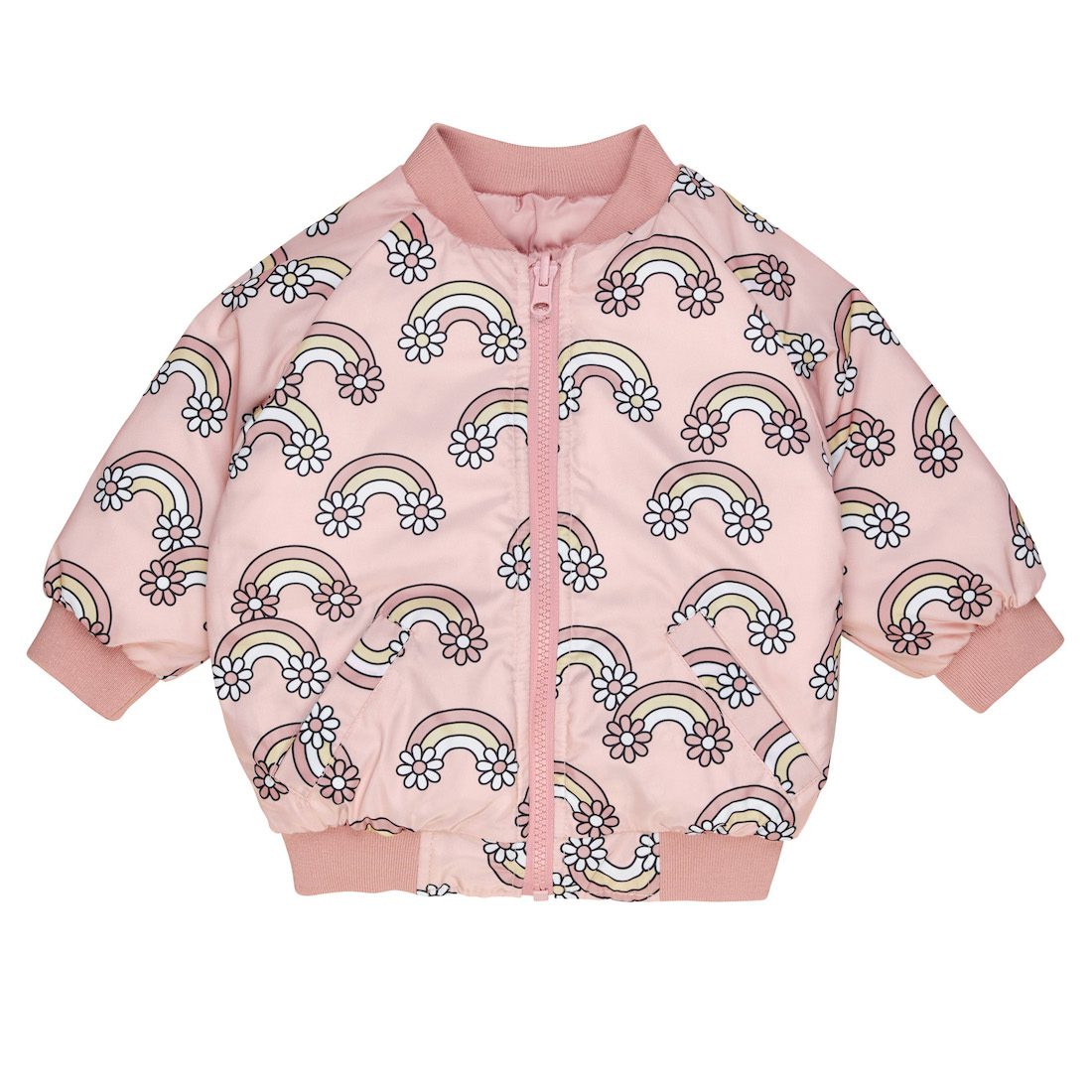 Daisy Rainbow Reversible Bomber