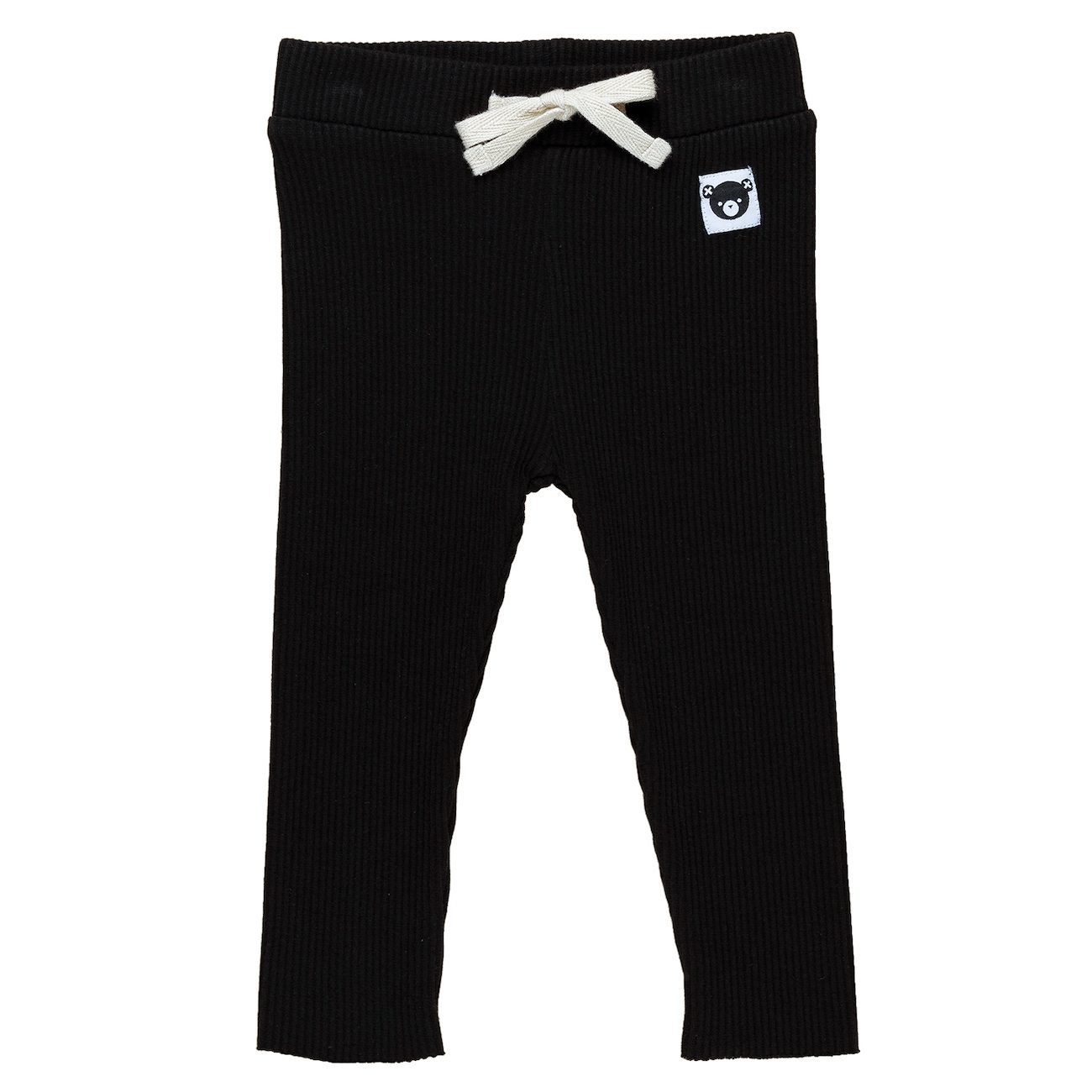 Black Rib Leggings