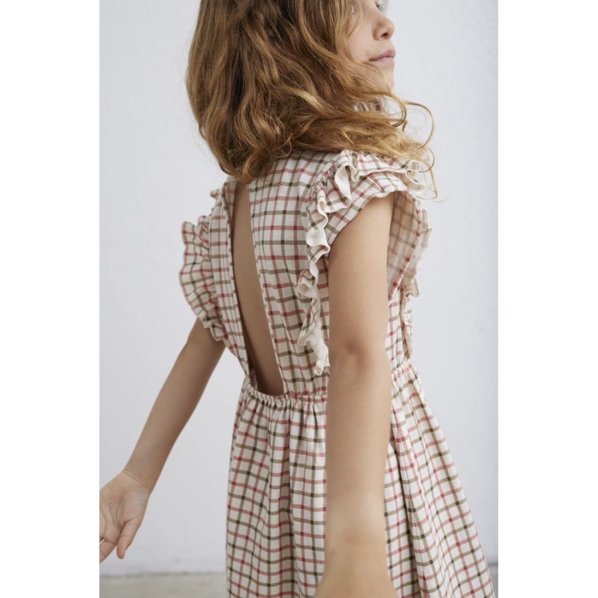 Helga Crepe Check Dress